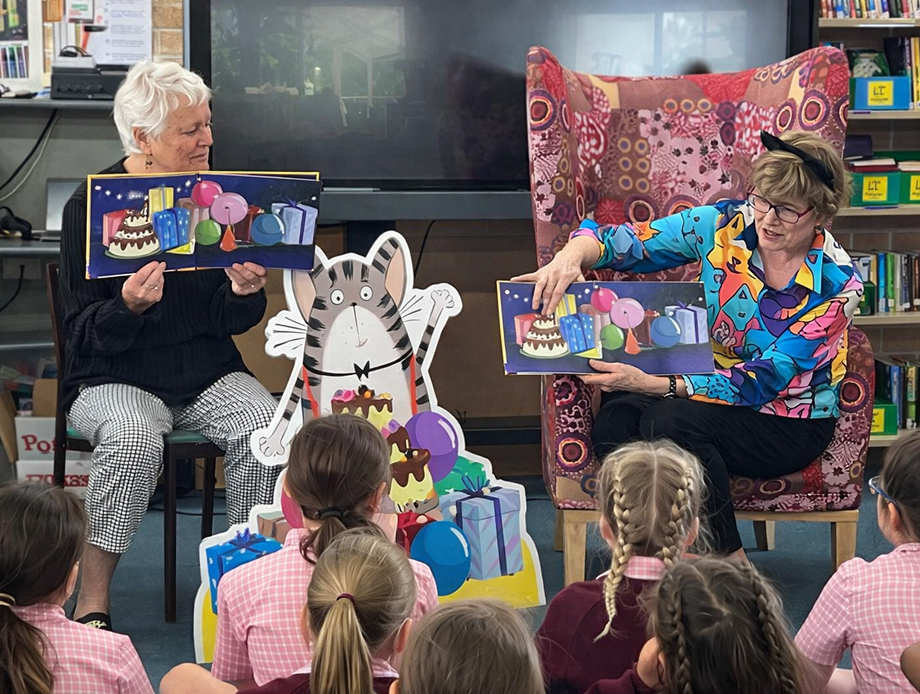 Storytime with primary students